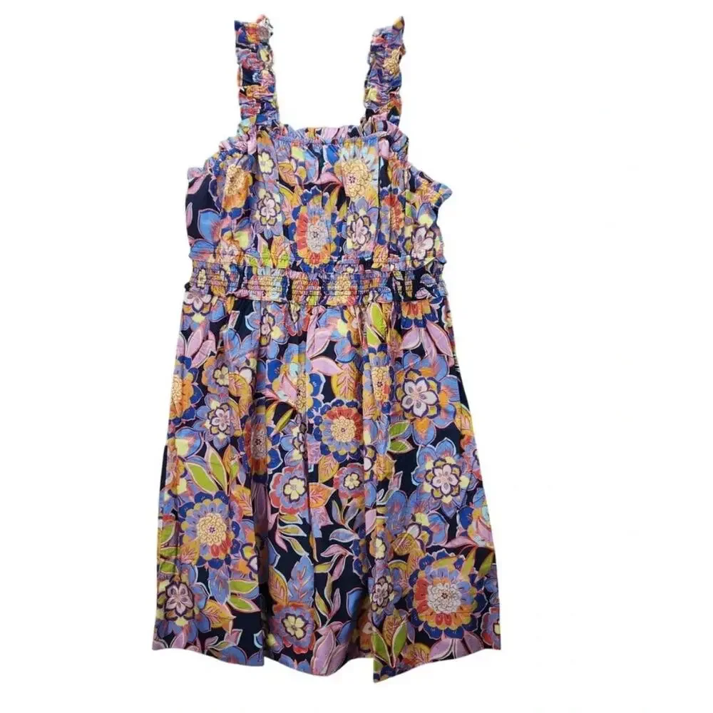 $138 Eliza J 100% Cotton Floral Print Midi Dress 20W NWT - Picture 7 of 12
